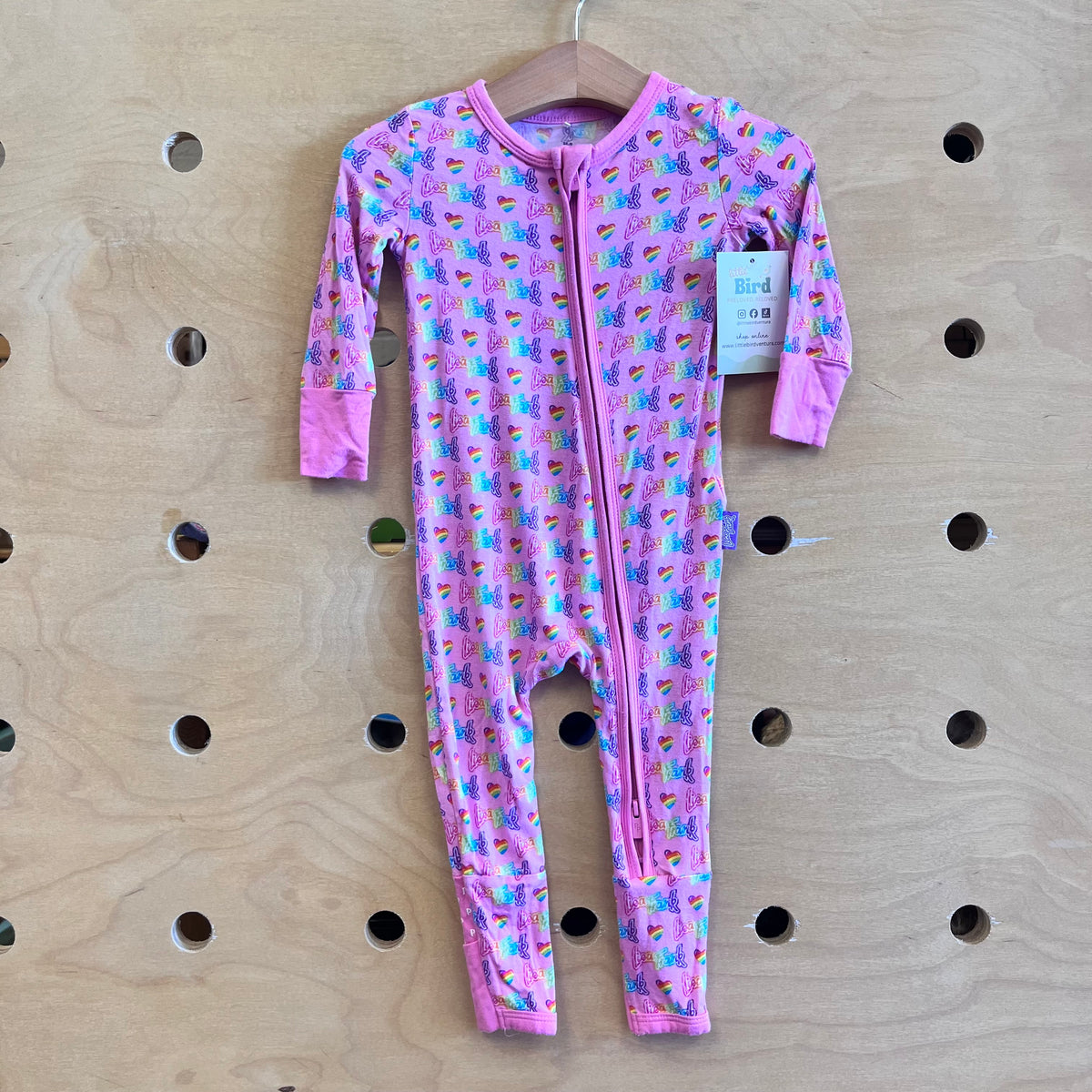 Pink Bamboo "Lisa Frank' Zippy