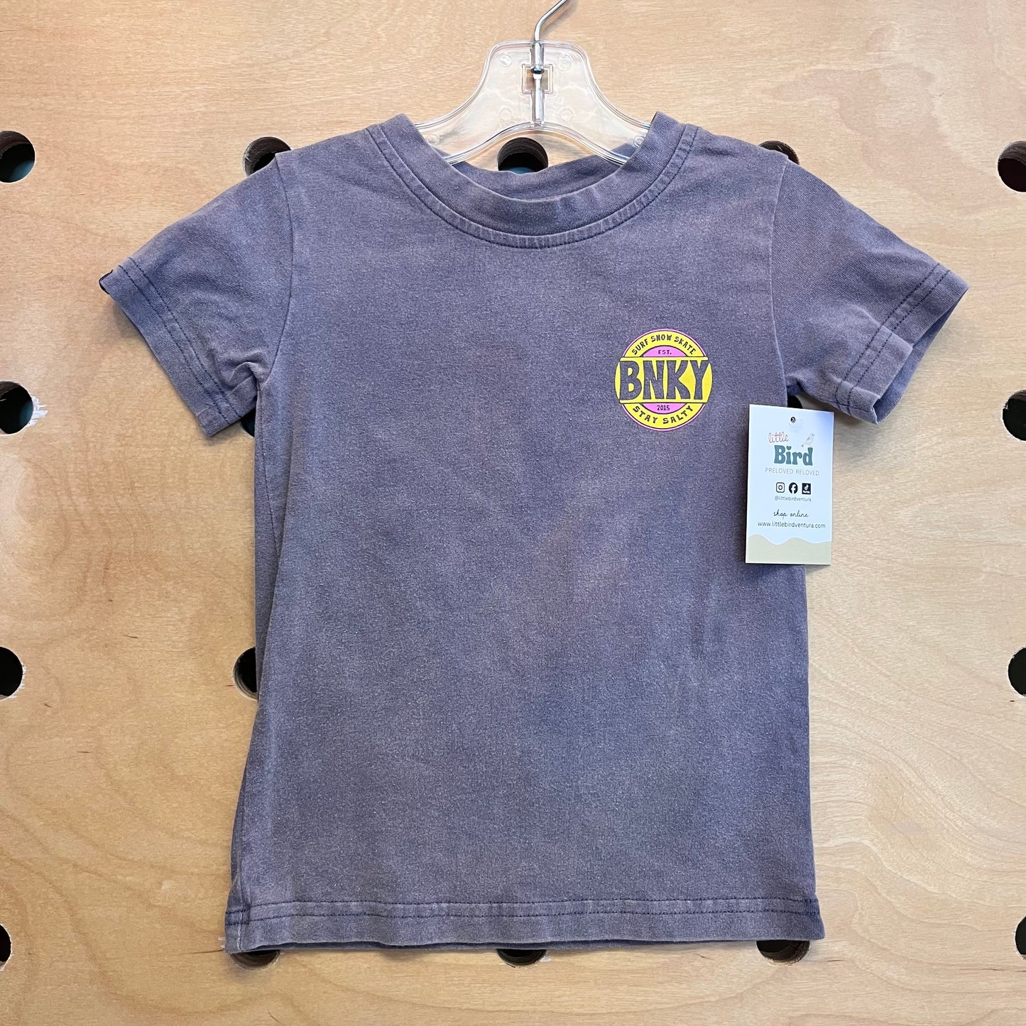 Heathered Grey Surf Cotton Tee