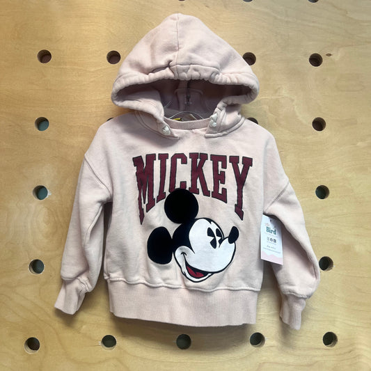 Pink Fuzzy Mickey Hoodie