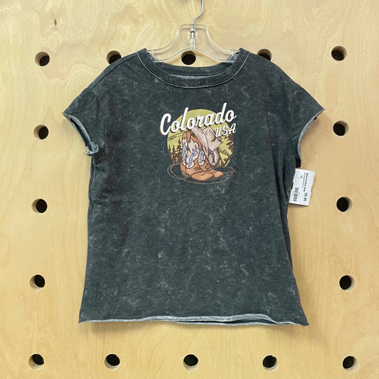 Grey Colorado Boots Tee