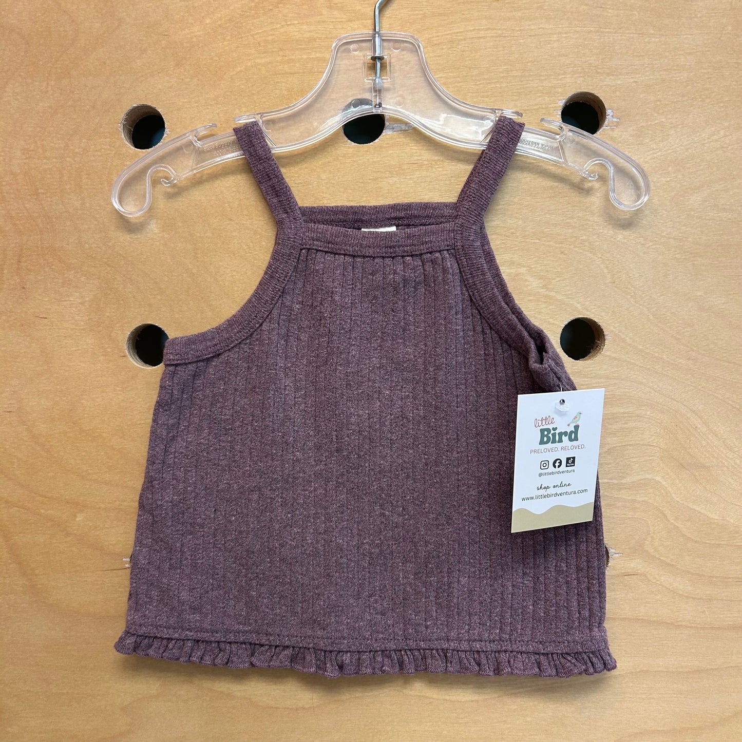 Organic Purple Heathered Tank
