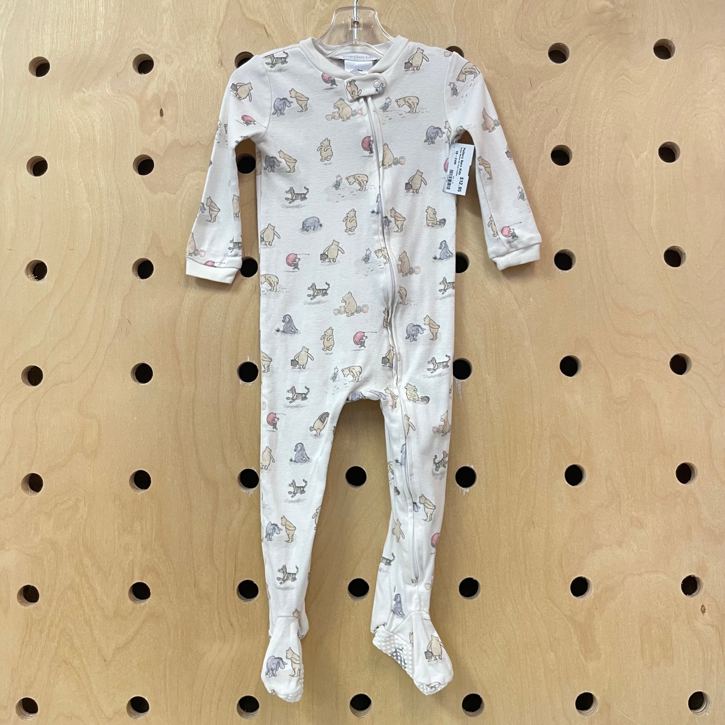 Cream Winnie the Pooh Footies