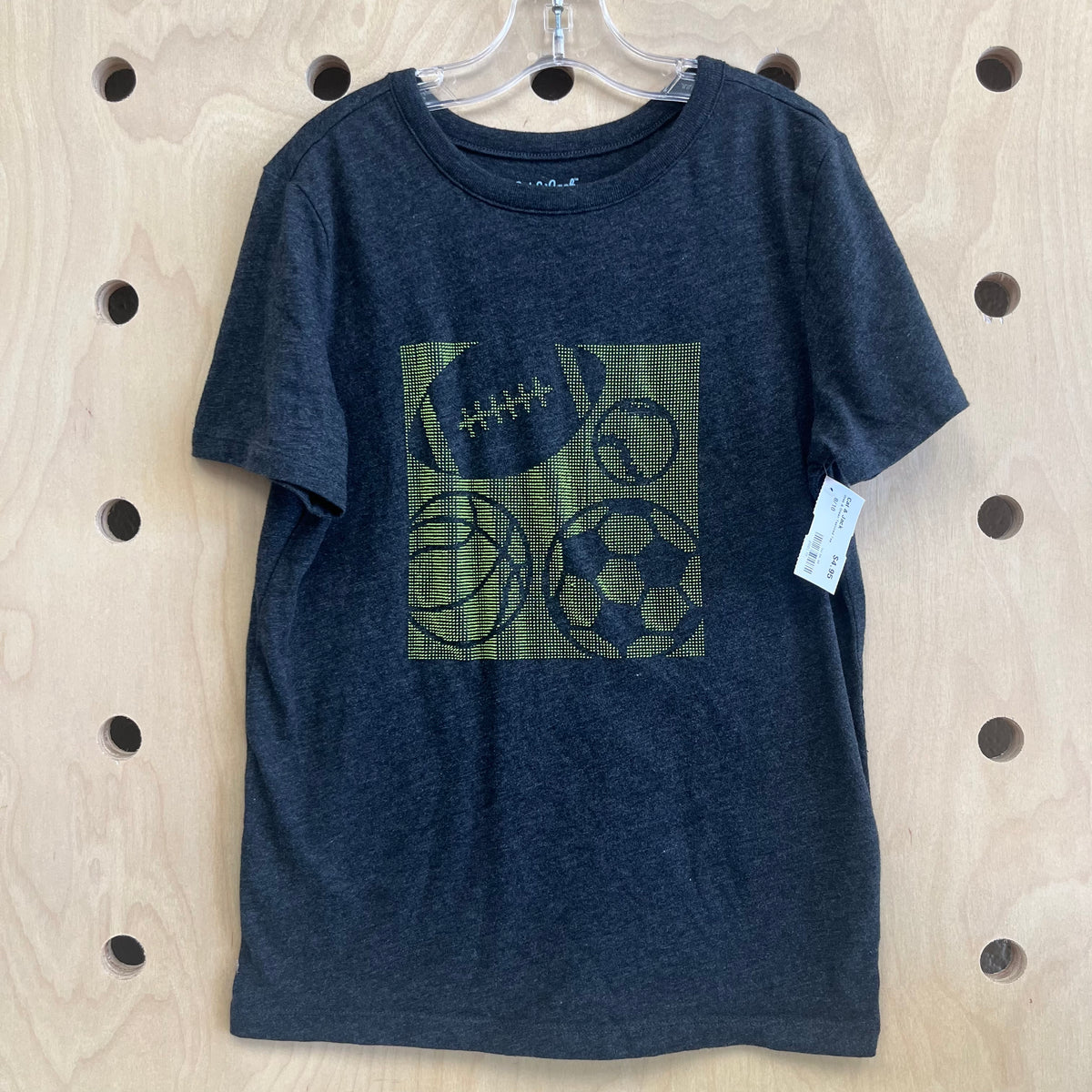Grey & Green Textured Tee