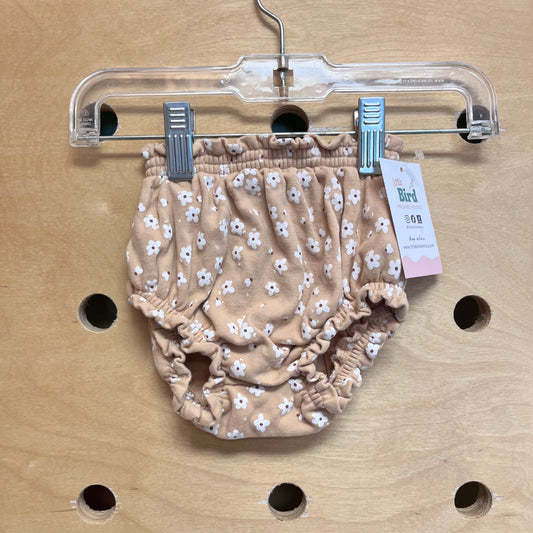 Organic Tan/White Floral Bloomers