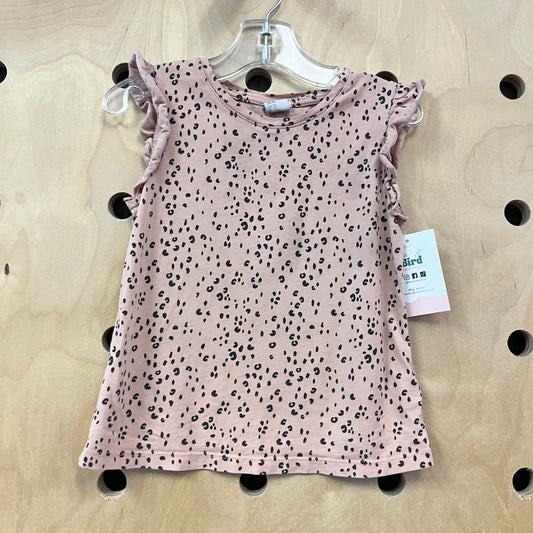 Peach Animal Print Top