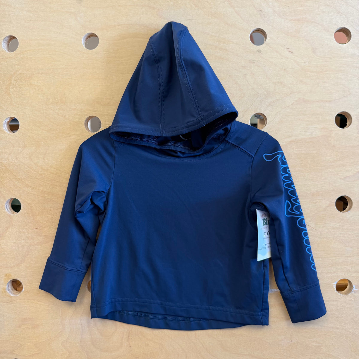 Blue Capliene Silkweight Hooded Shirt