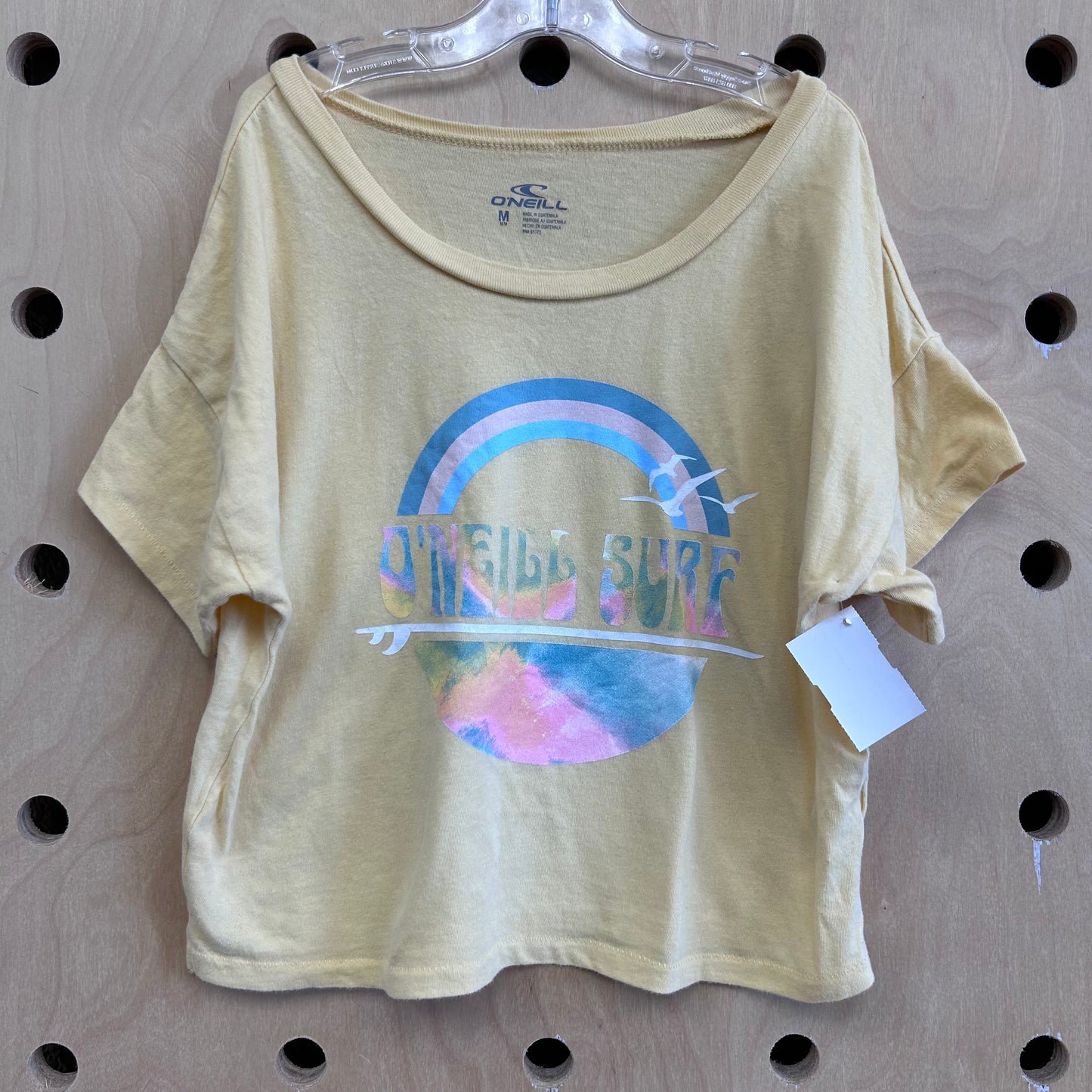 Yellow Rainbow Crop Top