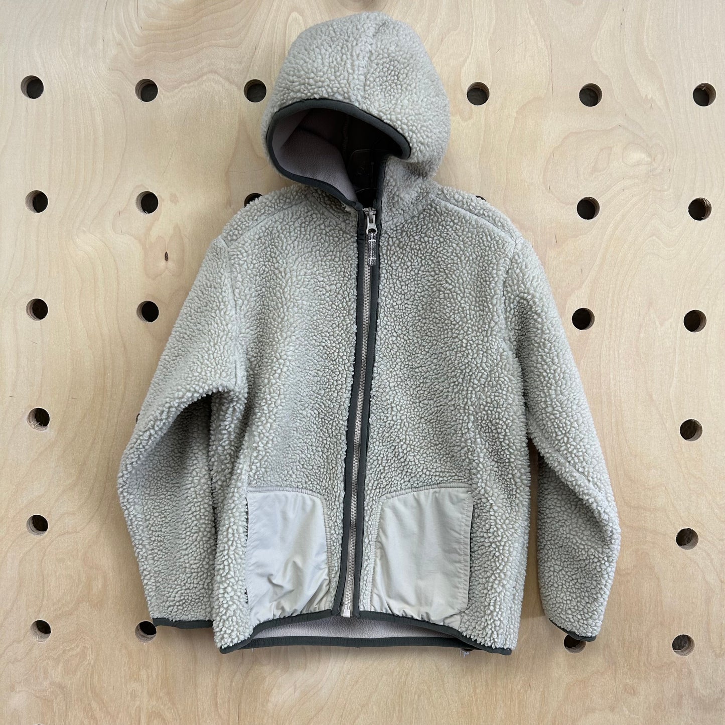 Taupe Fleece Zip Hoodie