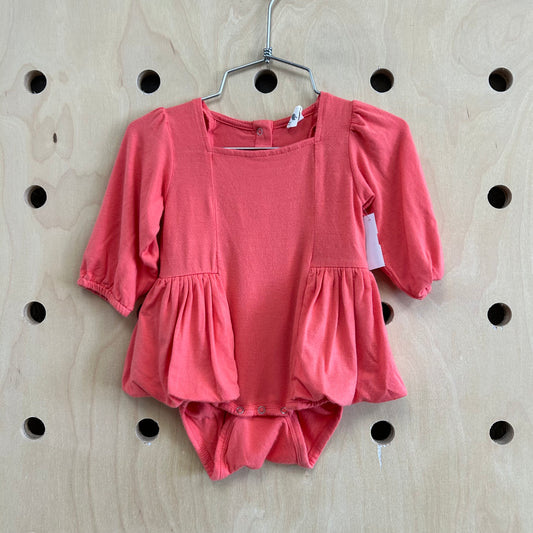 Coral Bamboo Skirted Bodysuit