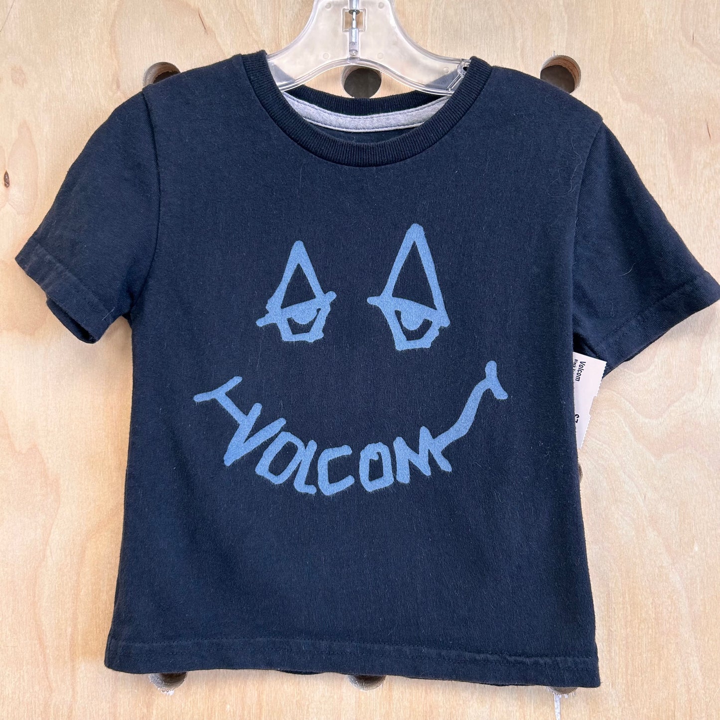 Black Volcom Smile Tee