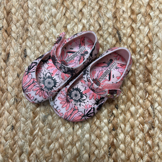 Pink Floral Butterfly Flats NEW!