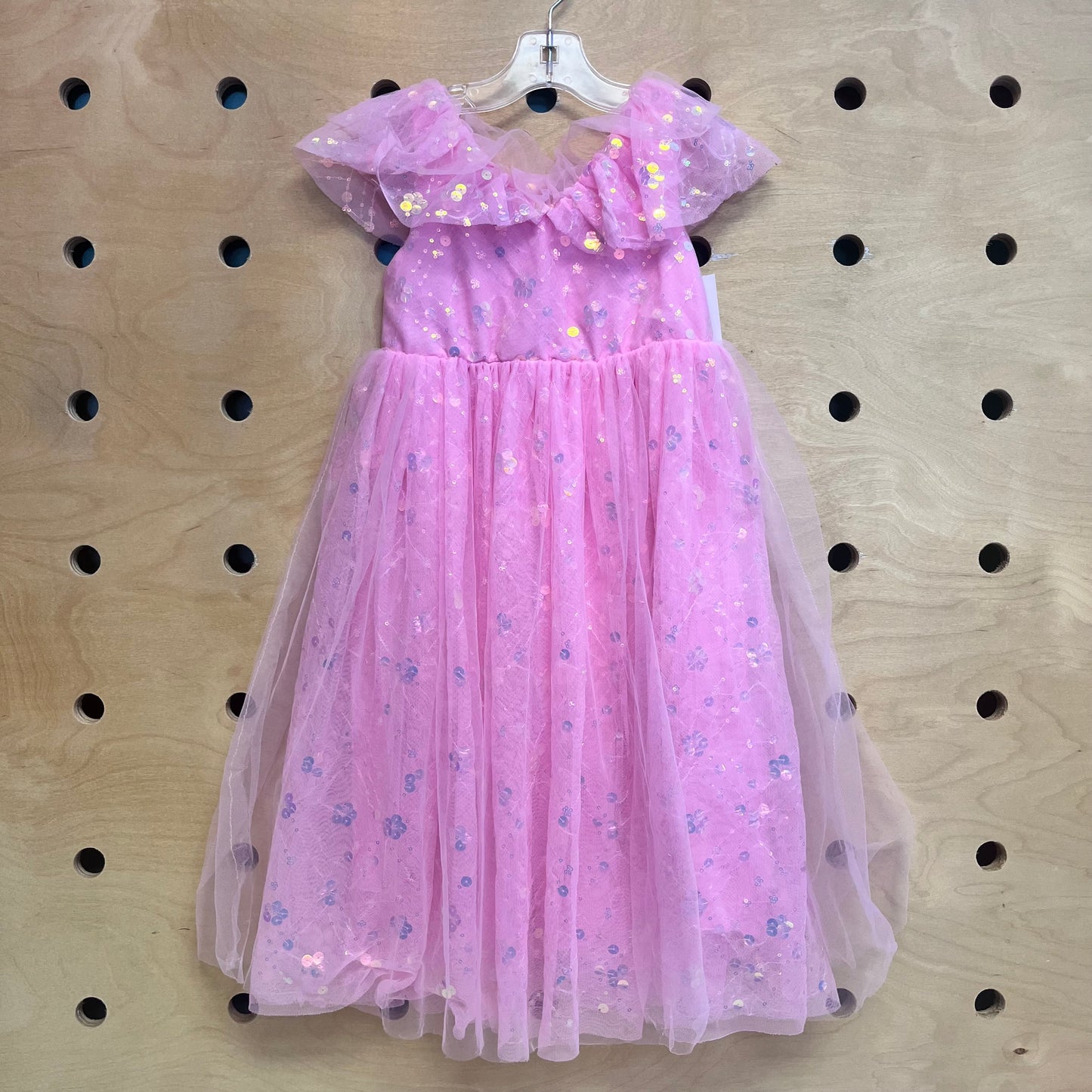 Pink Sequin Tulle Dress