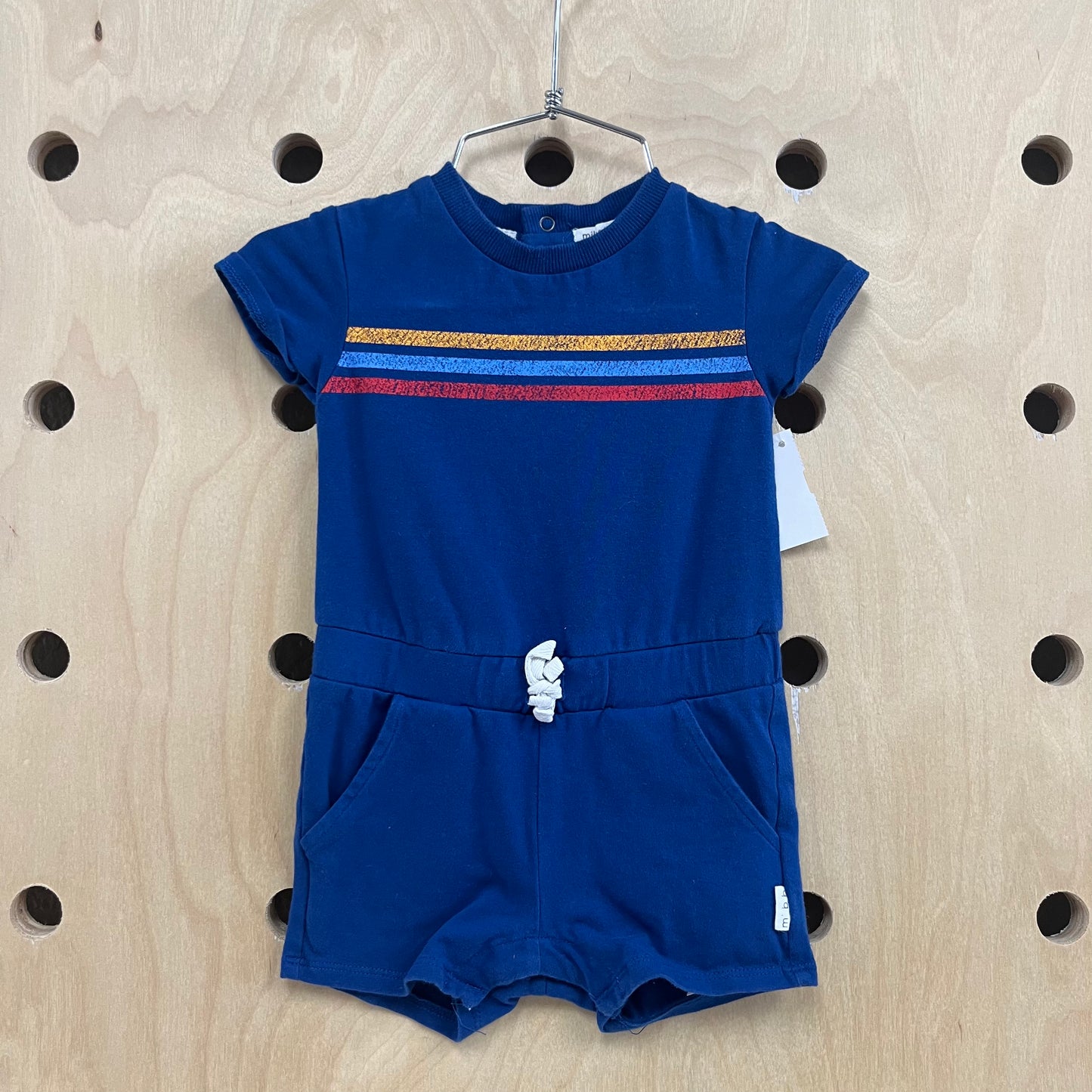 Blue Striped Romper