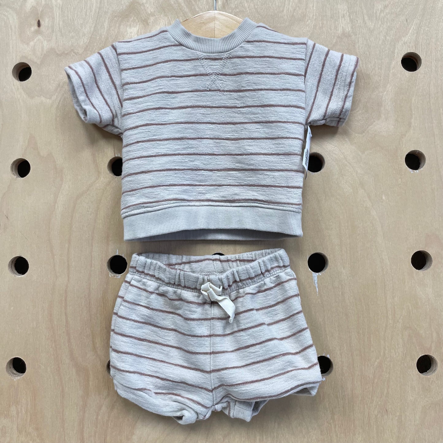Organic Striped Terry Outfit