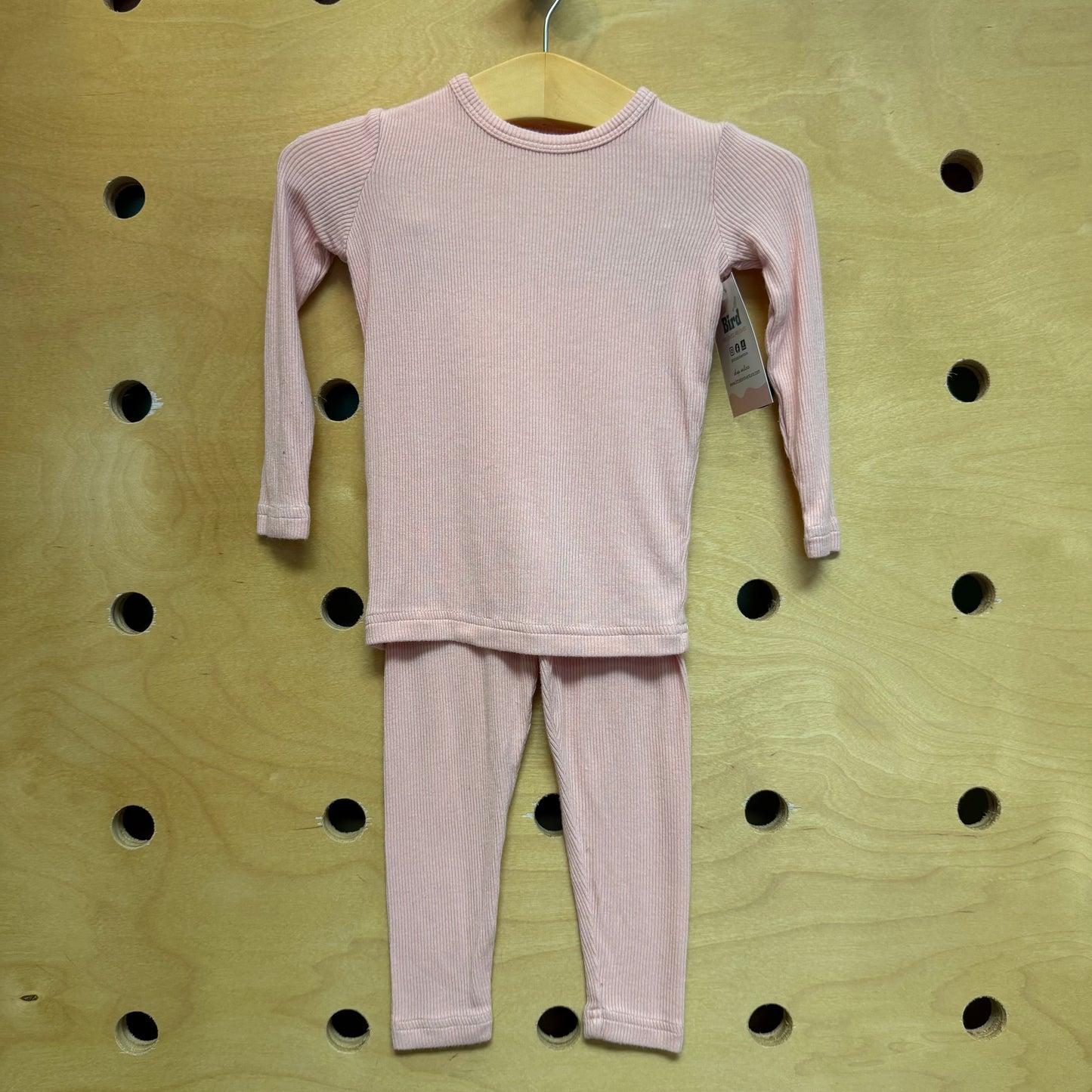 Pink Ribbed Pajamas