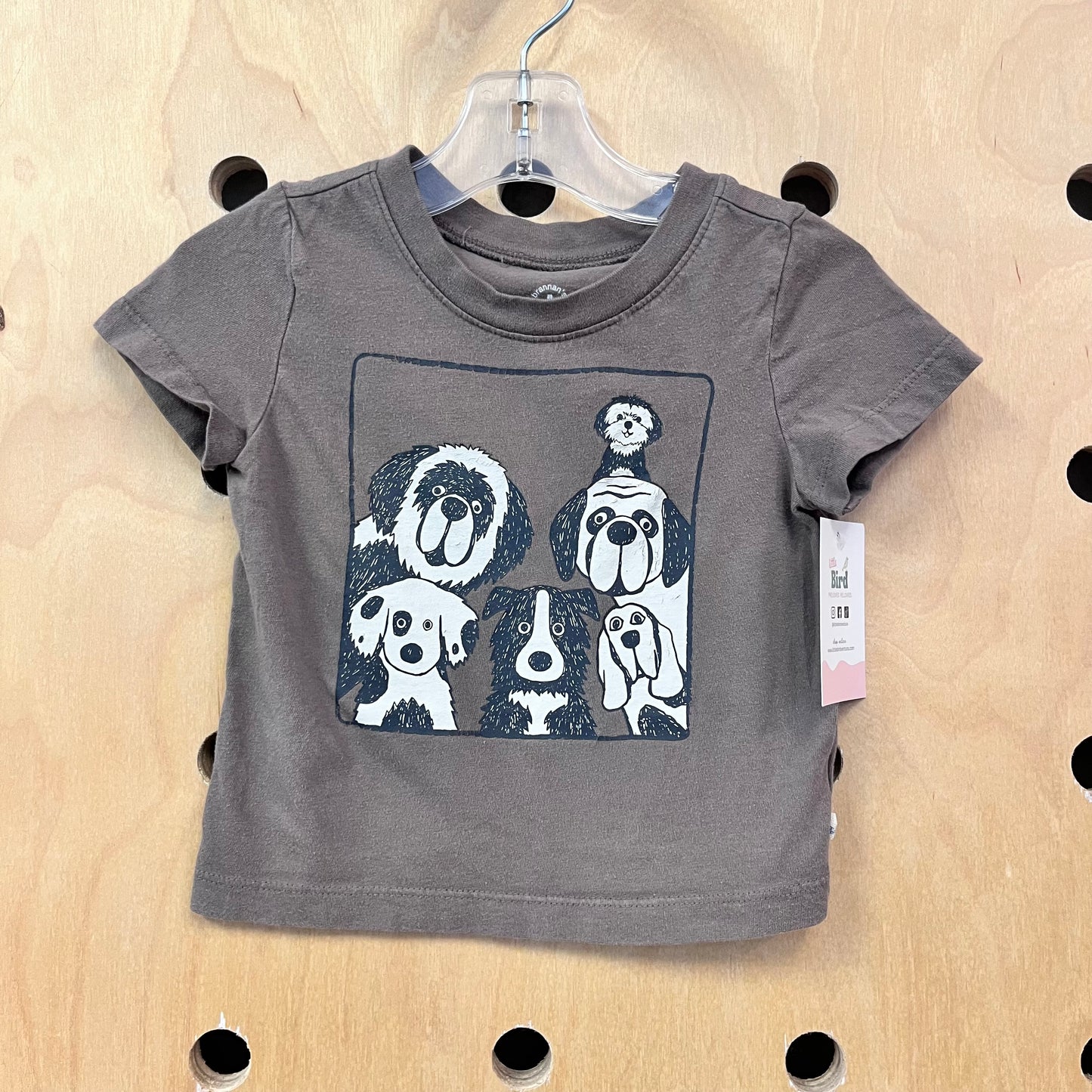 Brown Organic Dogs Tee