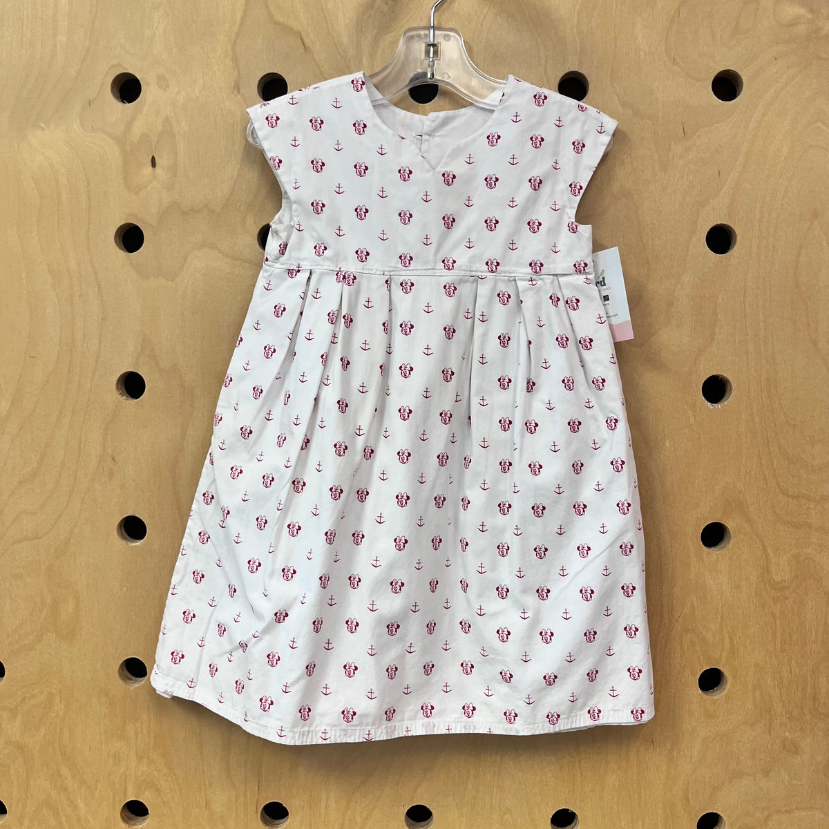 White + Red Minnie Anchor Dress