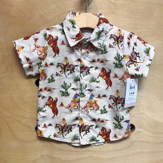 Cream Cowboys Button Up