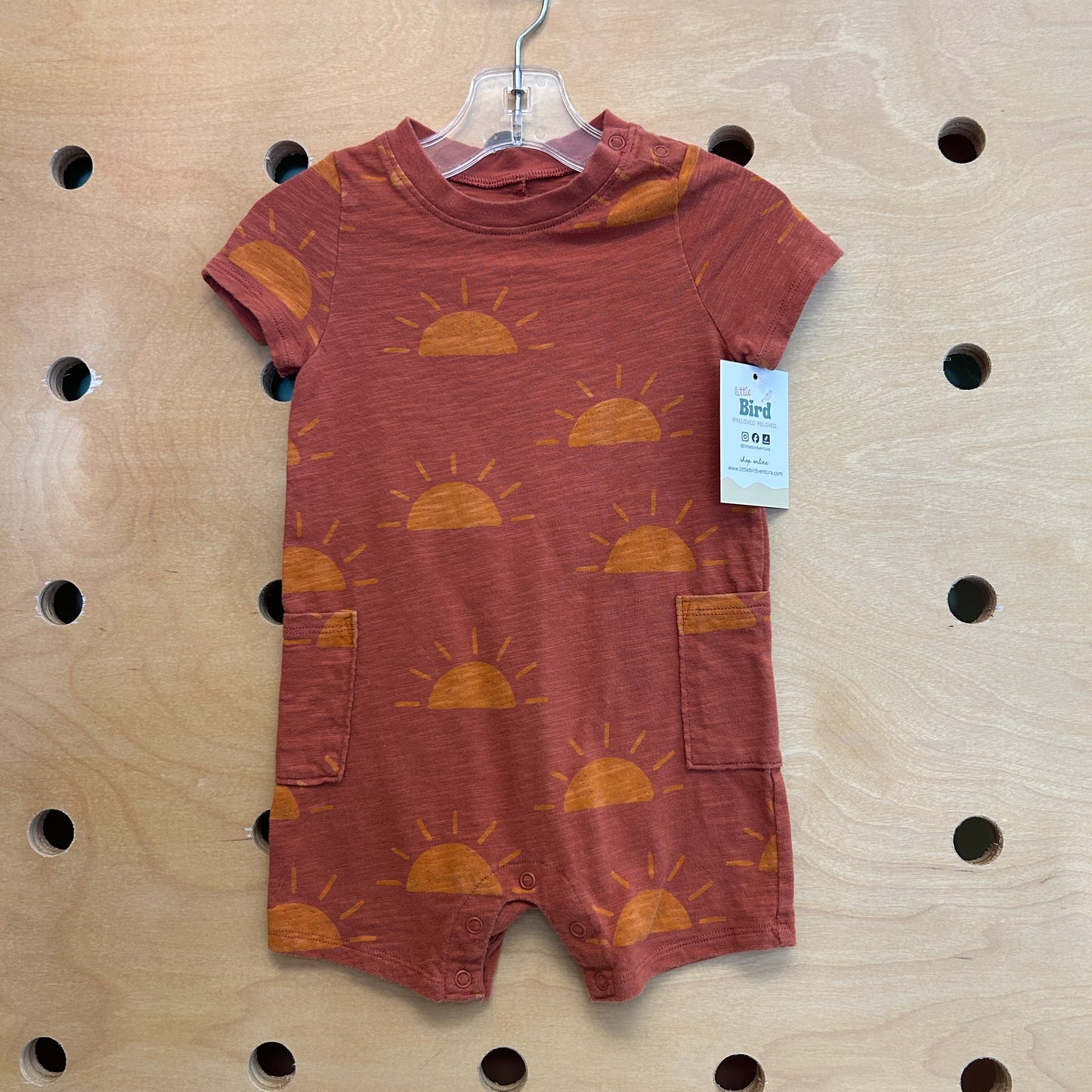 Organic Terracotta Sun Romper