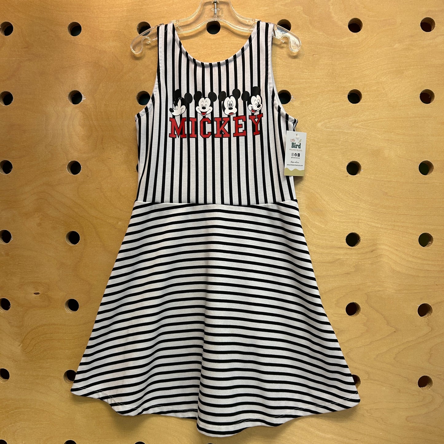 Black & White Striped Mickey Dress
