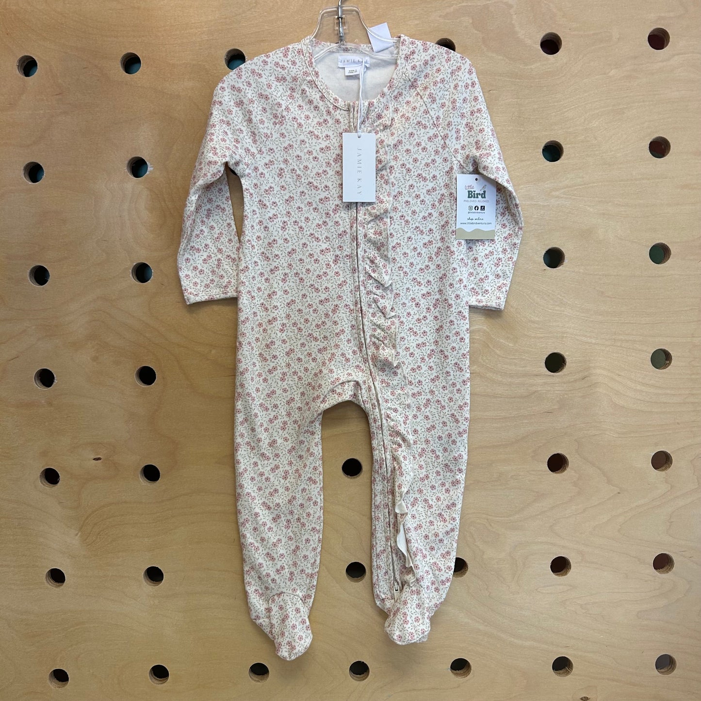 Cream/Pink Organic Cotton Zippy NEW!