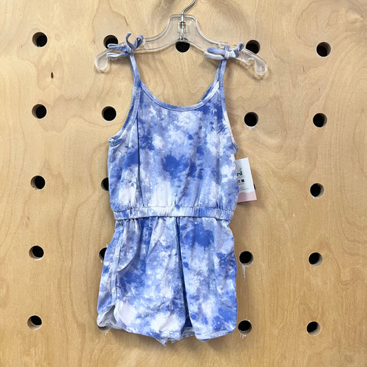 Blue Tie Dye Romper