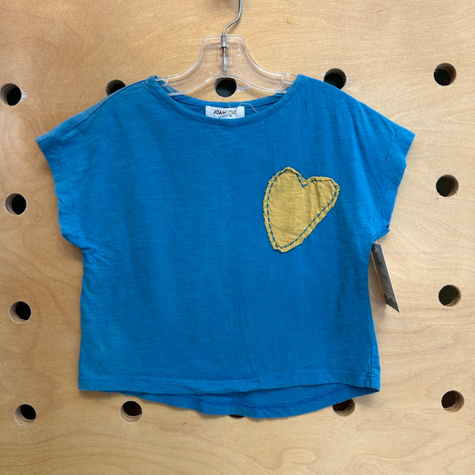 Blue Heart Patch Tee