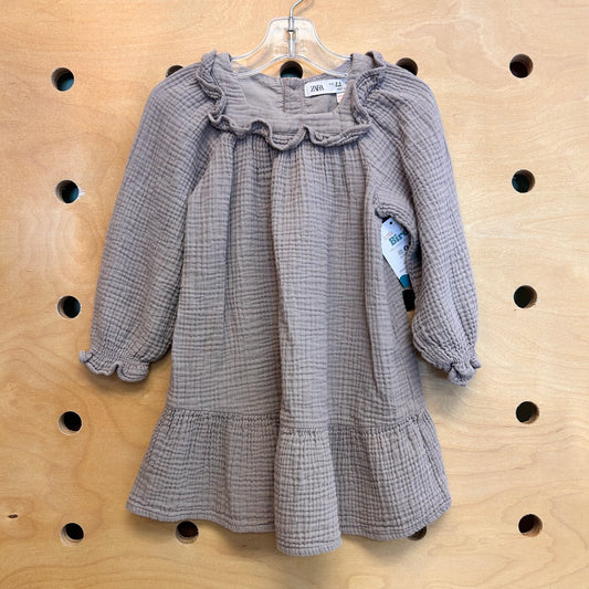 Lavender Gauze LS Dress