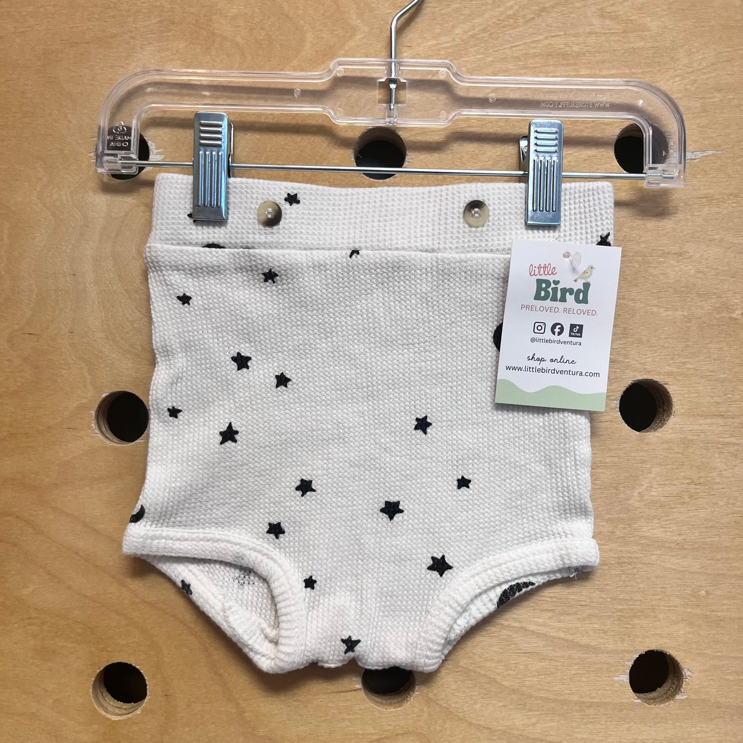White Organic Moon & Stars Bloomers