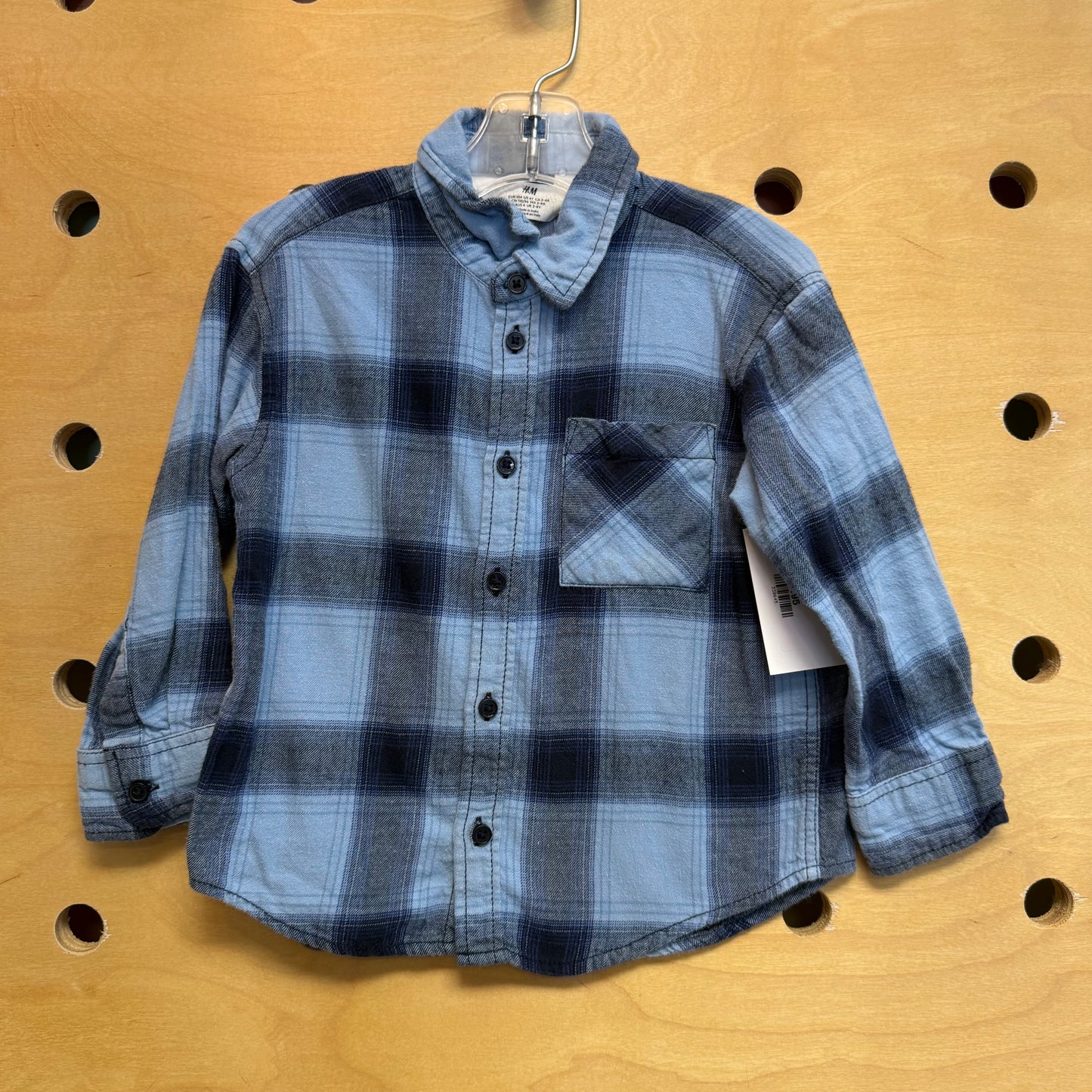 Blue Plaid Button Up