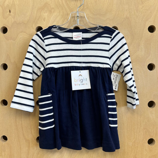 Navy + White Dress w/Bloomers NEW!