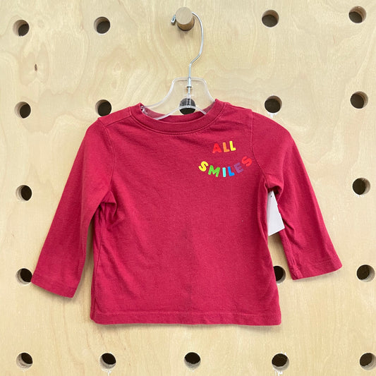 Red All Smiles Long Sleeve