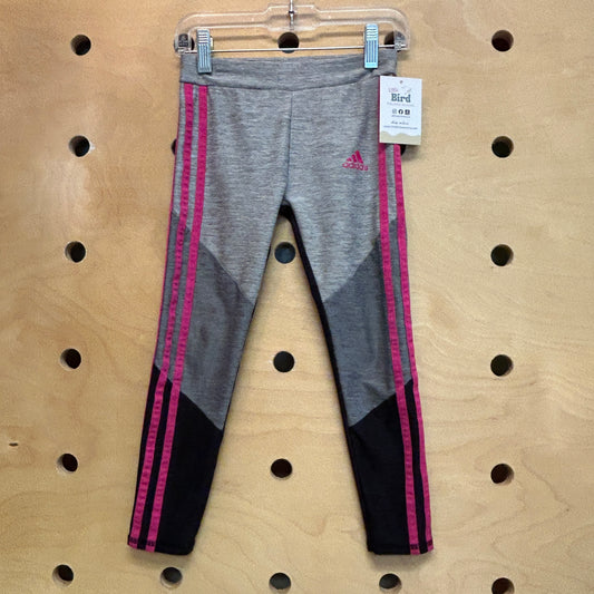 Grey/Pink Stripe Athletic Pants