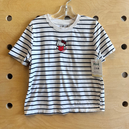 Cream/Navy Striped Hello Kitty Tee