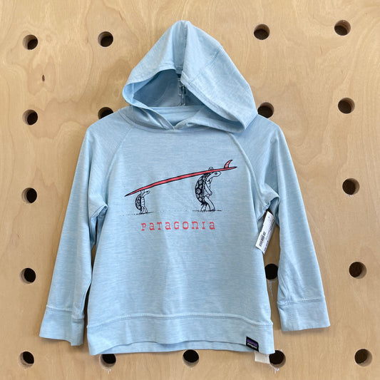 Blue Surf Turtles Capilene Hoodie