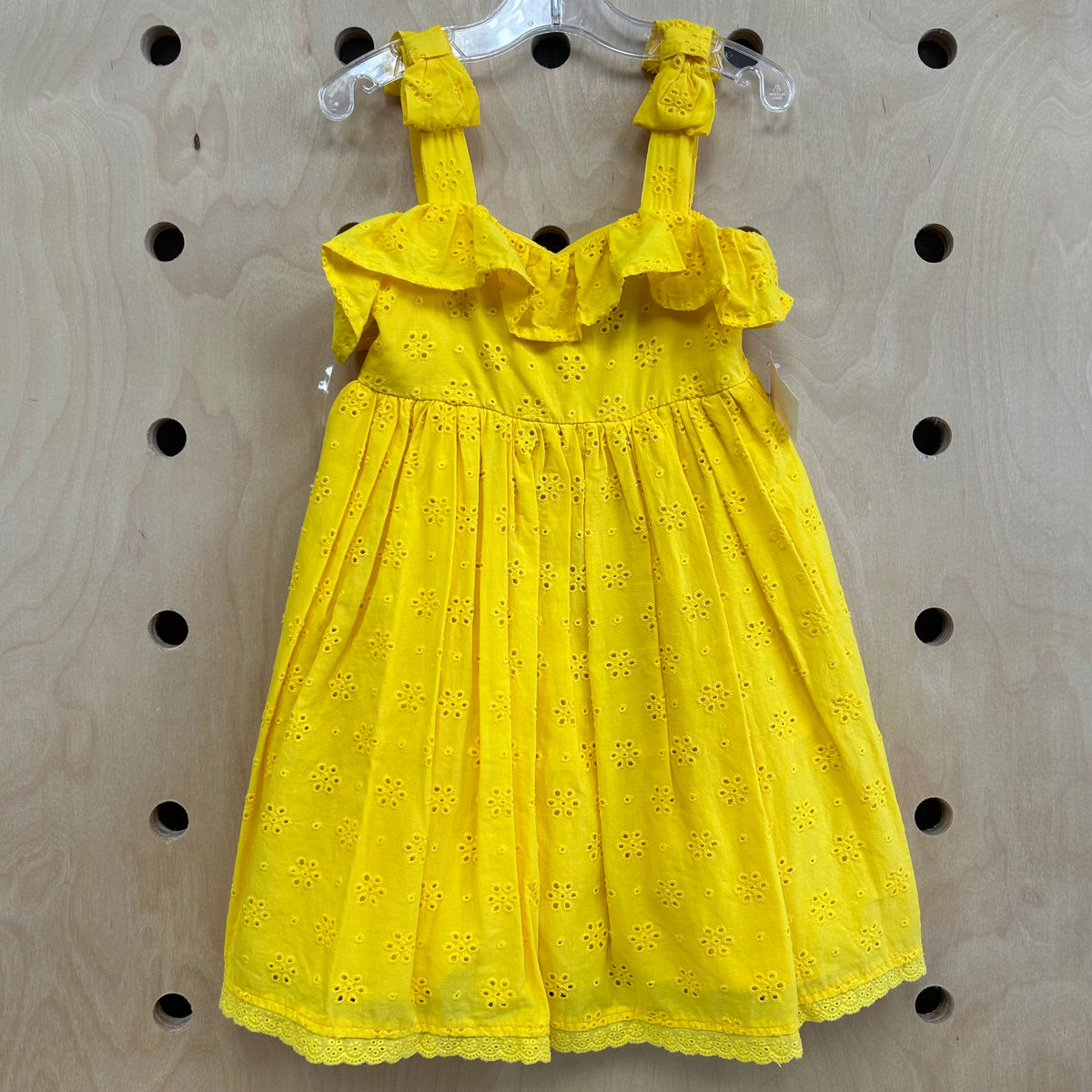 Yellow Eyelet Dress