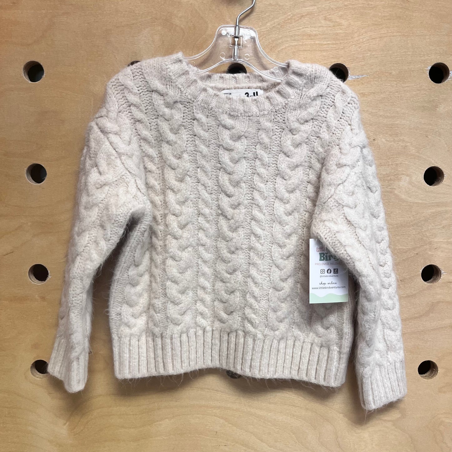 Cream Knitted Sweater