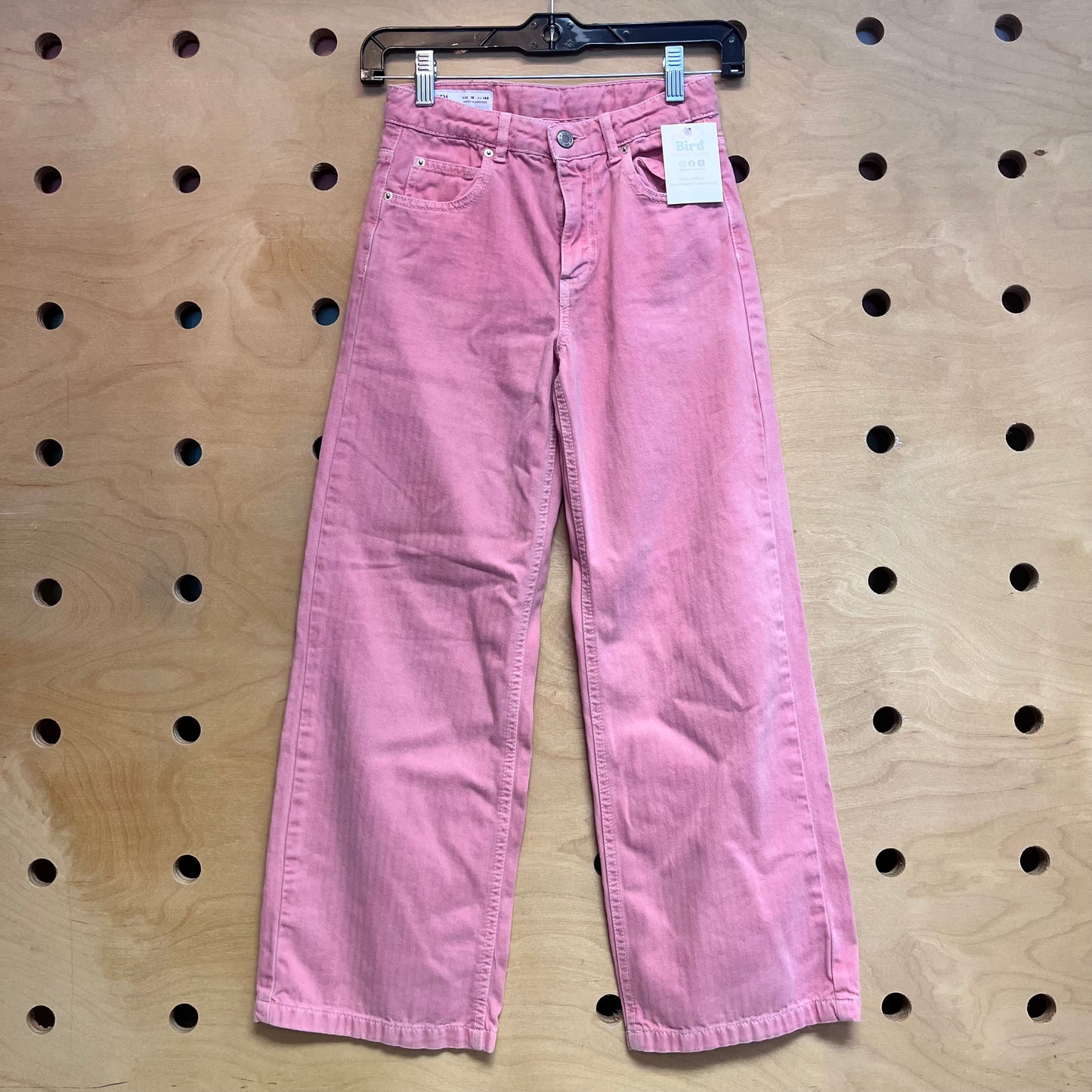 Pink Wide Leg Denim