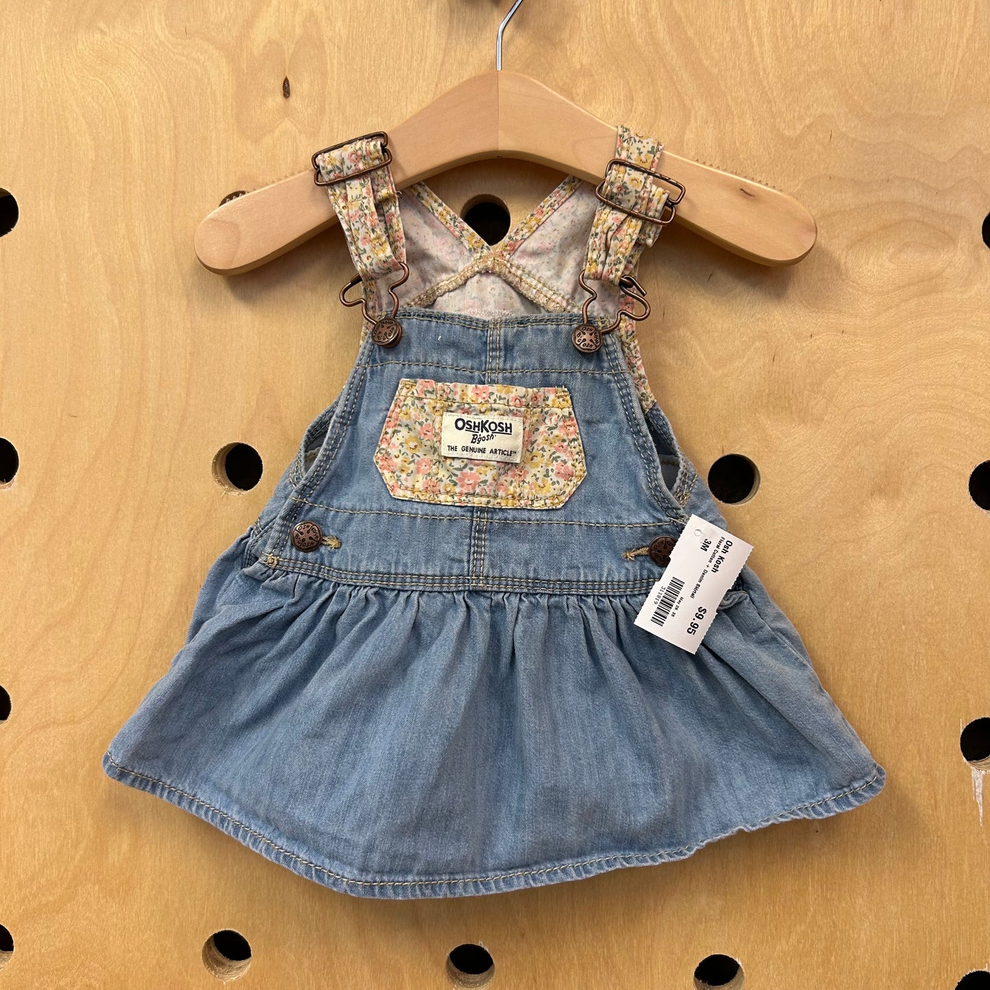 Floral Cotton + Denim Skirtall
