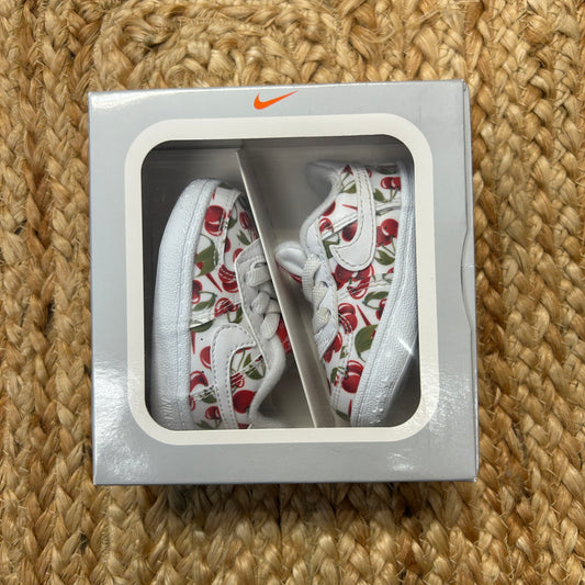 White Cherry Print Air Force 1 Shoes