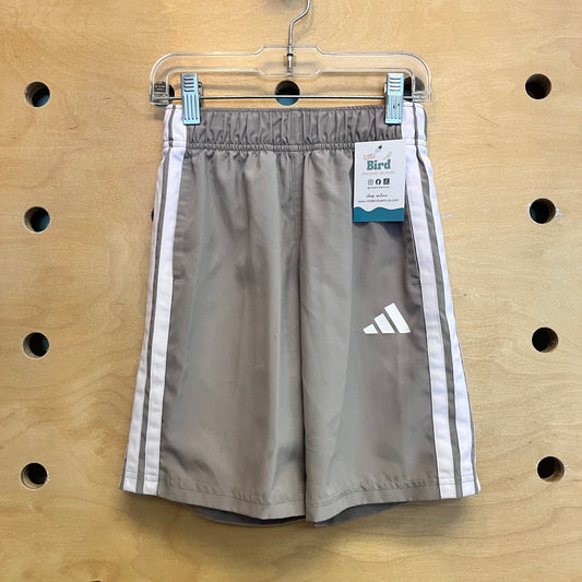Tan/White Quick Dry Active Shorts