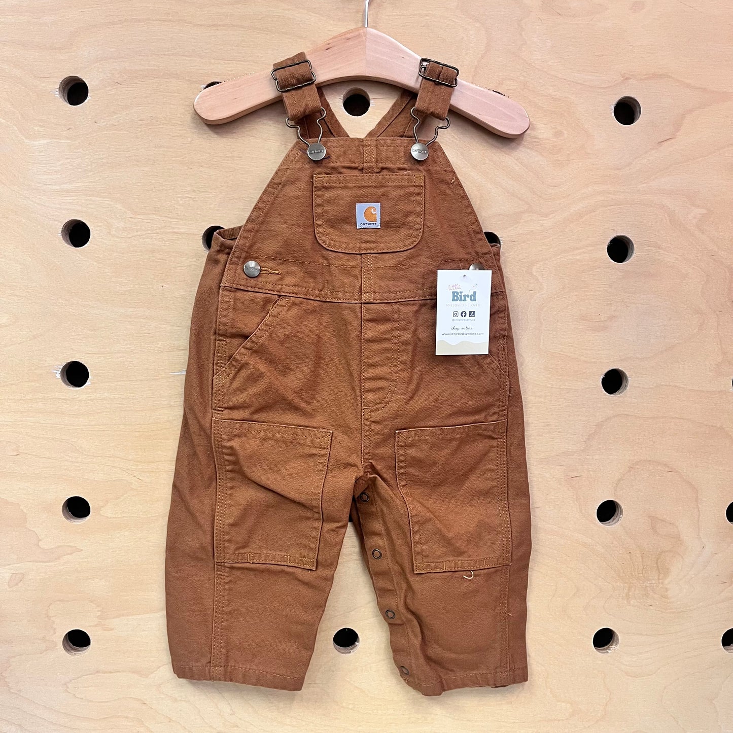 Tan Denim Overalls
