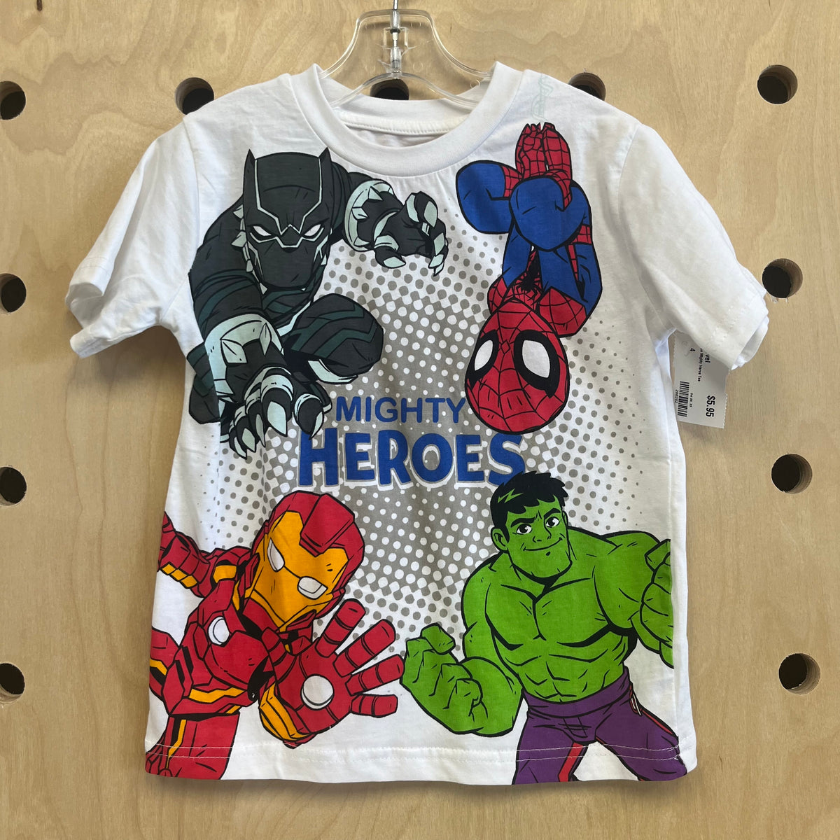 White Mighty Heros Tee