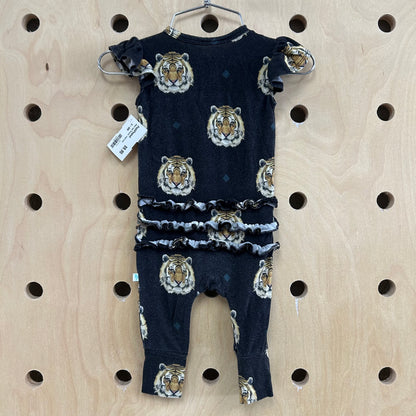 Black Tiger Romper *wash wear