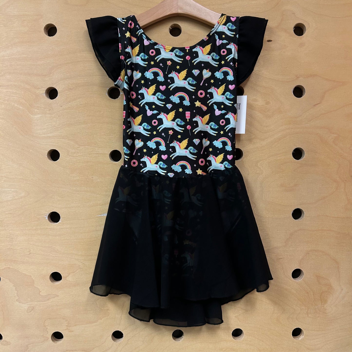 Black Unicorn Skirted Leotard