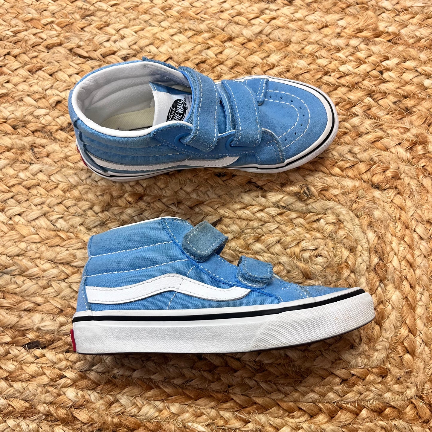 Blue Mid-Top V Sneakers