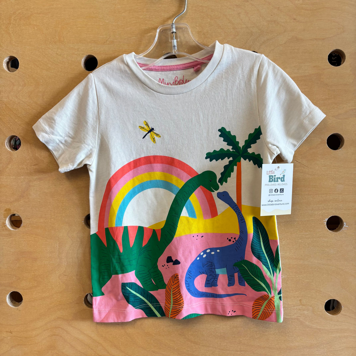White Rainbow/Dinos Palm Tee