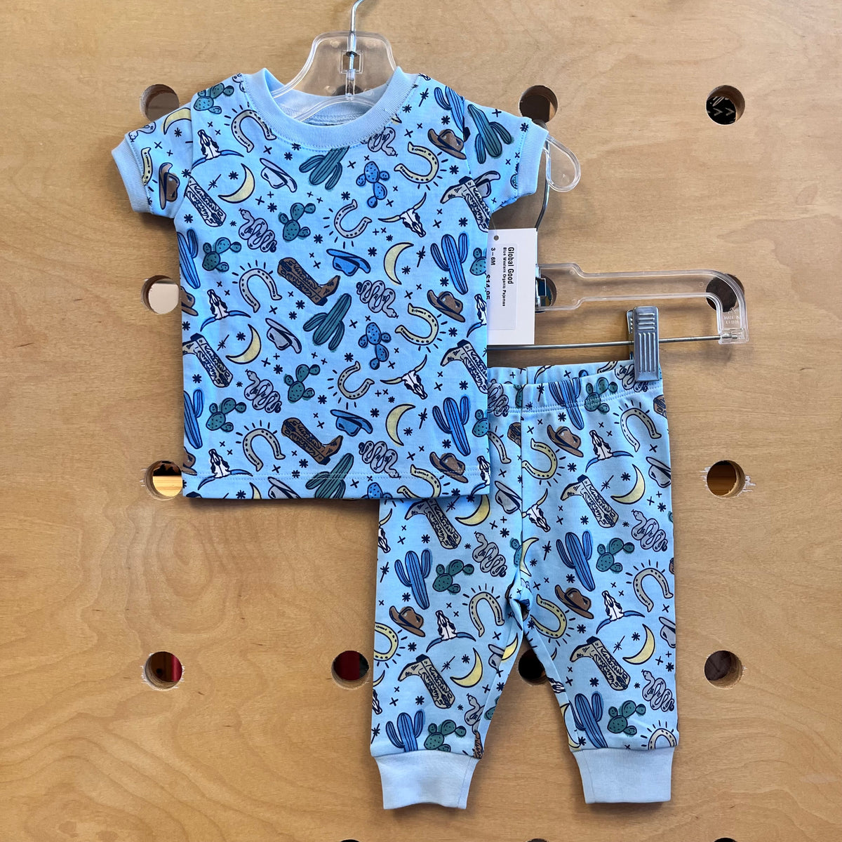 Blue Western Organic Pajamas