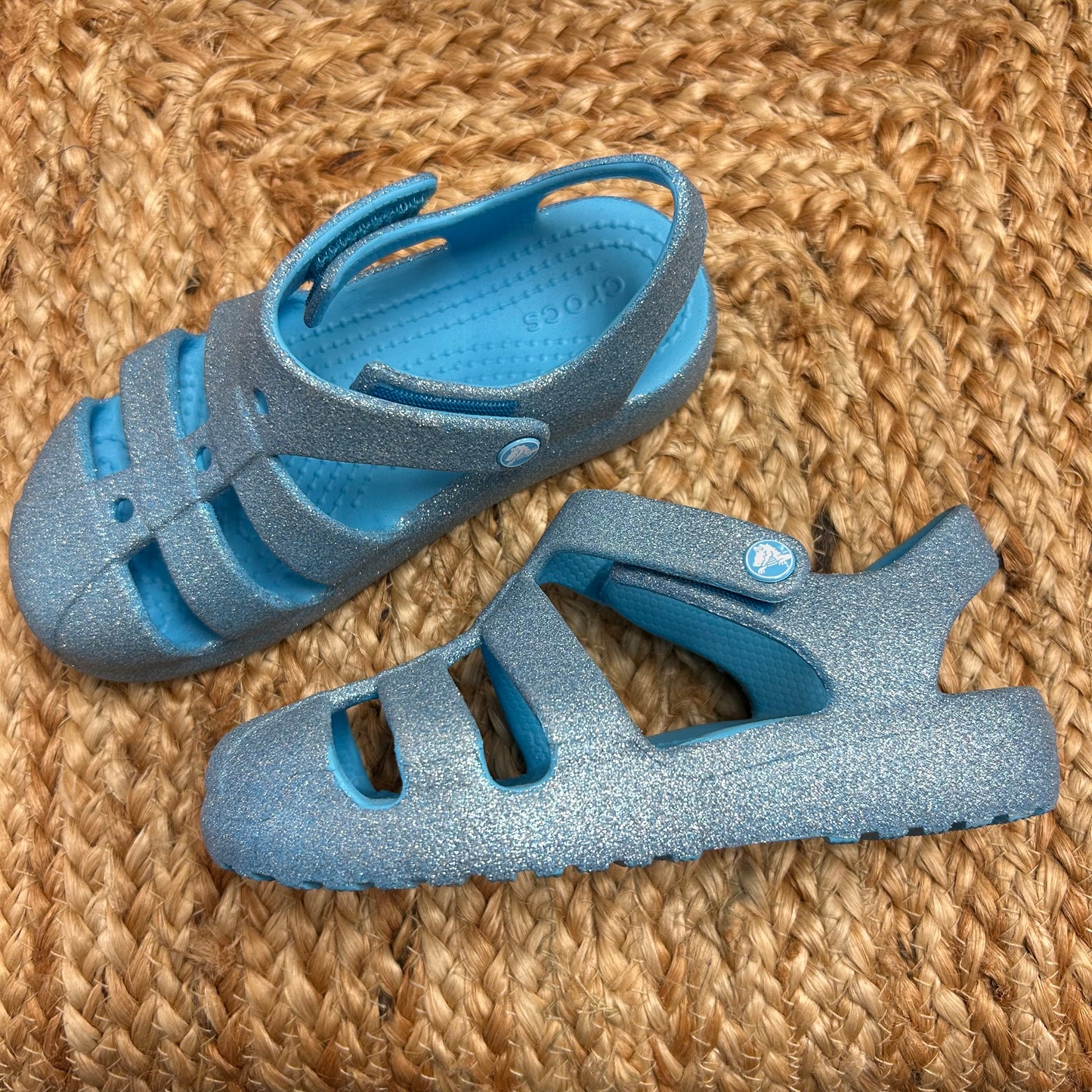 Blue Glitter Sandals NEW!