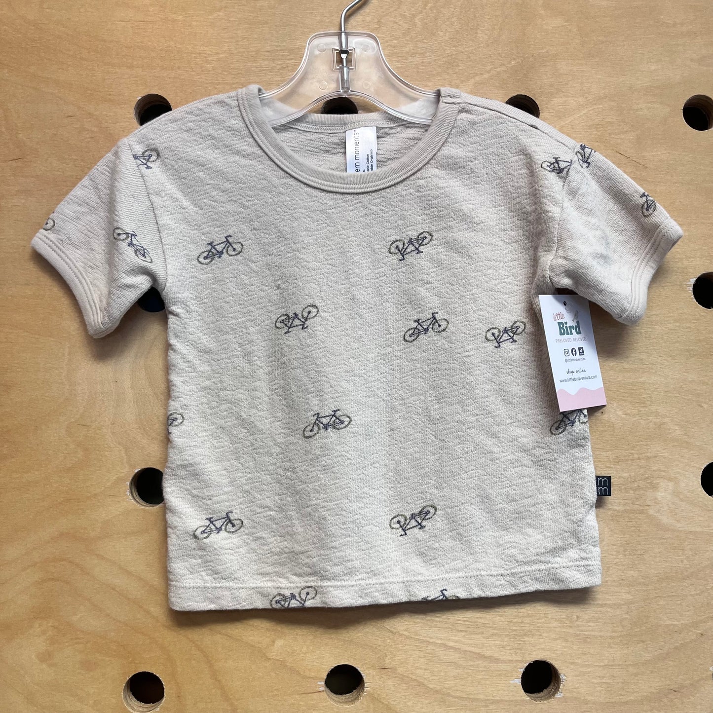 Organic Cream Bicycles Tee